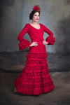 Robe de Flamenca modèle Brisa Rojo. 2022 303.780€ #50115BRISARJ2022